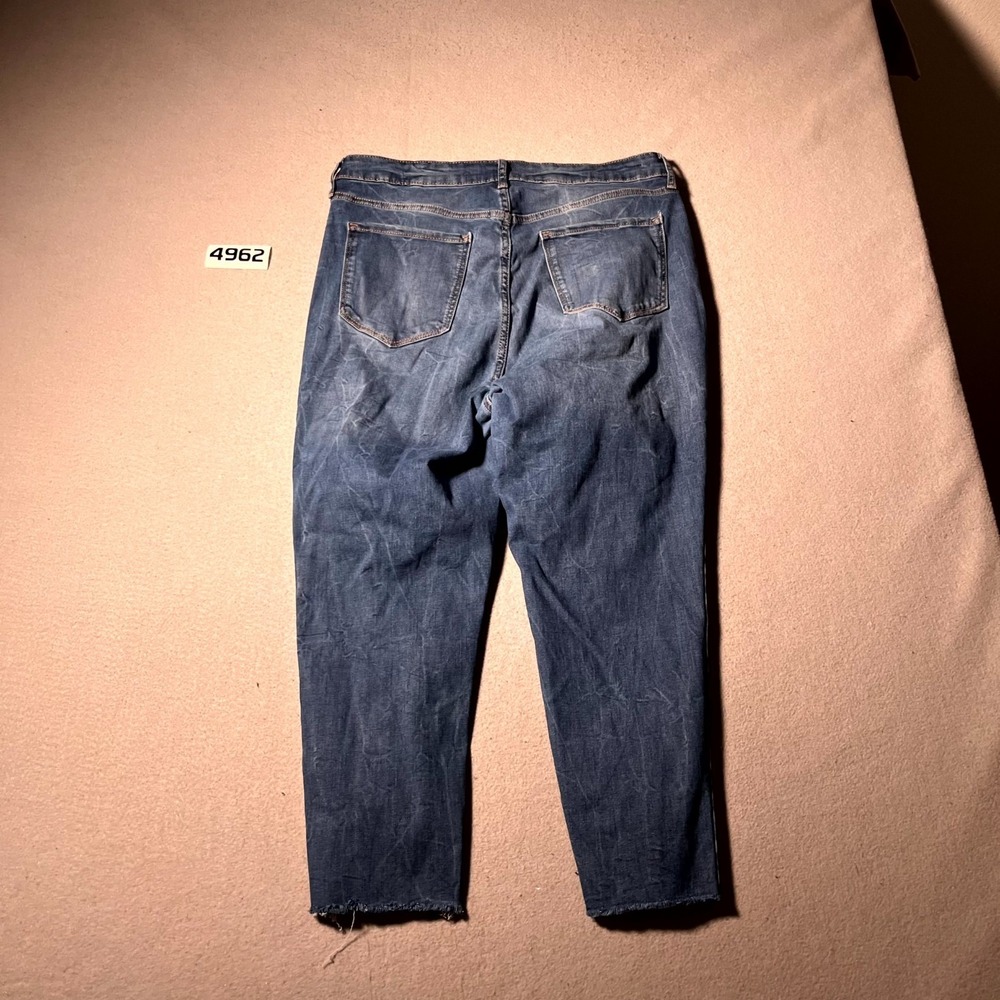 Old Navy Fits You Rockstar Super Skinny Jeans Womens 14-18 Blue Denim High Rise - Picture 6 of 6